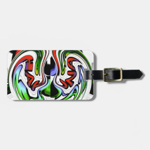 Abstract Profile Art Print Luggage Tag