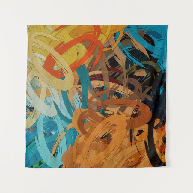 abstract psychedelic background from color chaotic tapestry (Front)