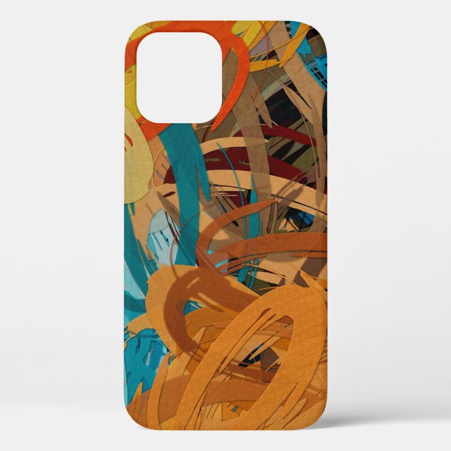 abstract psychedelic background from colour chaoti Case-Mate iPhone case (Back)