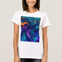 Abstract psychedelic Colours Throw Pillow