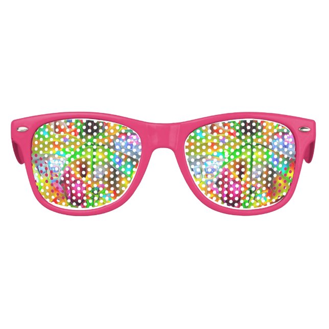 Abstract Psychedelic Flowers  Kids Sunglasses (Front)