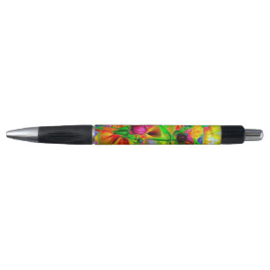 Abstract Psychedelic Flowers Pen
