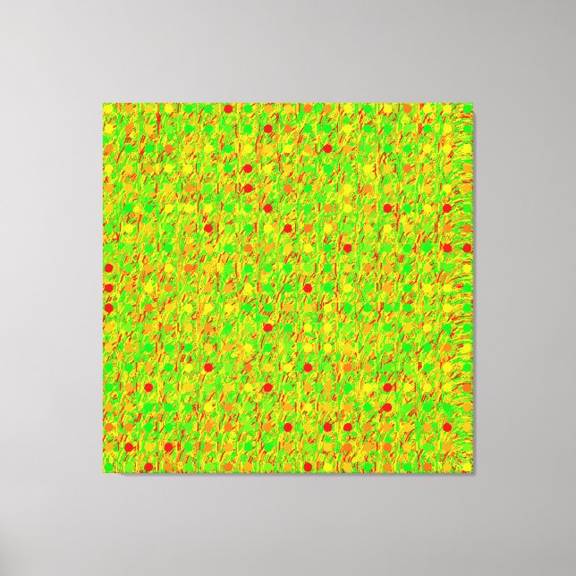 Abstract Psychedelic Geometric Pattern  Canvas Print (Front)