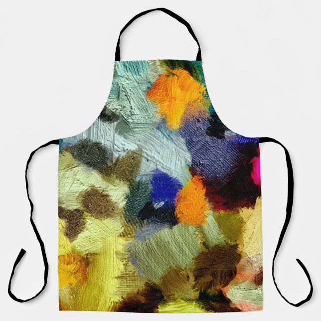 abstract psychedelic grunge background graphic sty apron (Front)