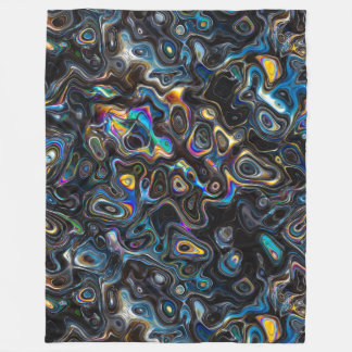 Abstract Psychedelic Pattern Fleece Blanket