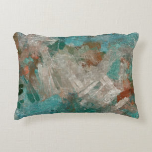 Abstract Psychedelic Strokes Texture. Accent Pillow