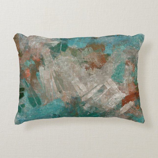 Abstract Psychedelic Strokes Texture. Accent Pillow (Front)