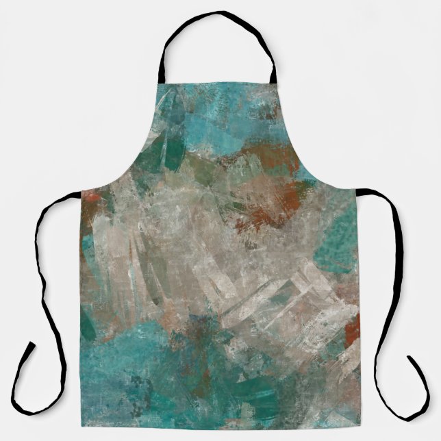 Abstract Psychedelic Strokes Texture. Apron (Front)