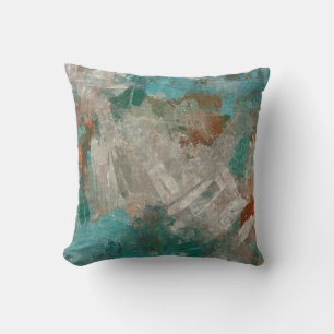 Abstract Psychedelic Strokes Texture. Throw Pillow