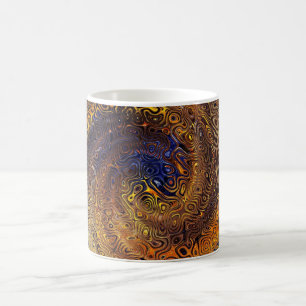 Abstract Psychedelic Swirl Pattern Colourful Art Coffee Mug