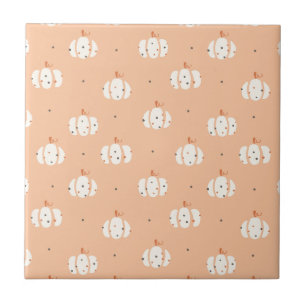 Abstract Pumpkin Pattern Ceramic Tile
