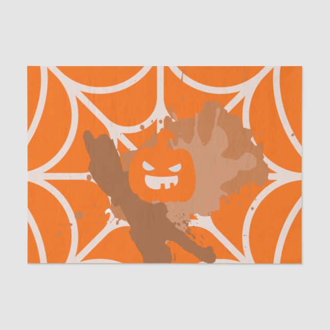 Abstract Pumpkin Tissue Paper (Front)