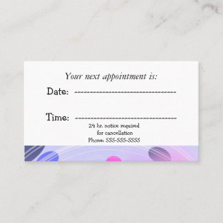 Abstract Purple Beans Medical Appointment Card