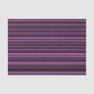 Abstract Purple Black Stripes Tissue Paper