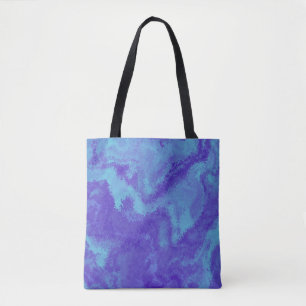 Abstract Purple Blue Diffusion Tote Bag