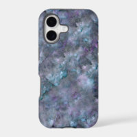 Abstract purple blue teal quartz marble granite