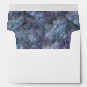 Abstract purple blue teal quartz marble granite   envelope