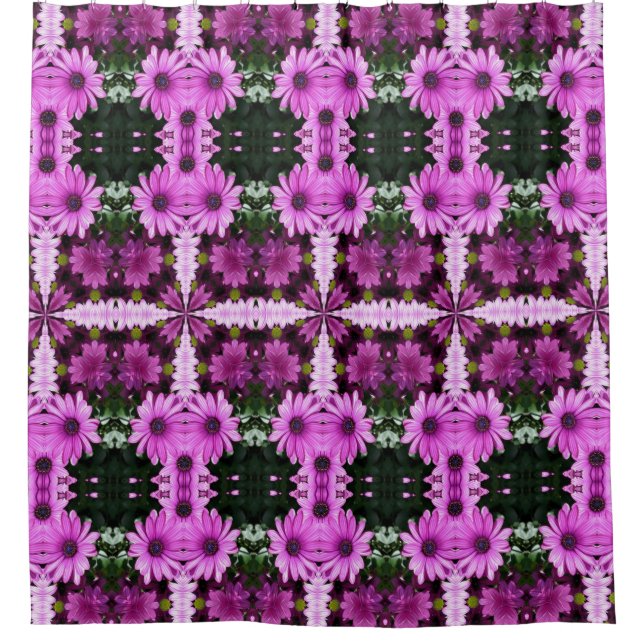 Abstract Purple Daisy Flower Pattern  (Front)