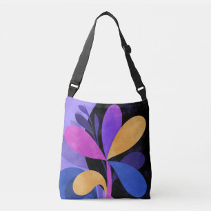 Abstract Purple Flower Tote Bag