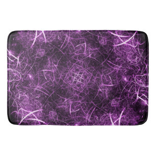 Abstract Purple Fractal_Bath Mat_Bathroom Decor Bath Mat