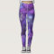 Abstract Purple Glow Leggings