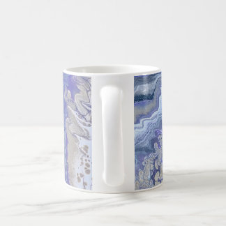 Abstract Purple & Gold Mineral Veins Coffee Mug