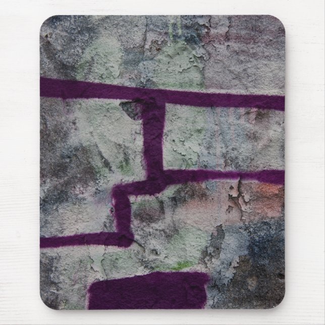 Abstract purple graffiti mouse pad (Front)
