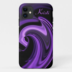 Abstract Purple Heart iPhone 5 case *Personalize*