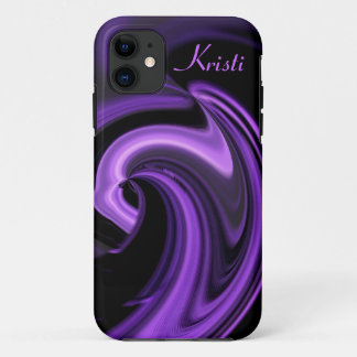 Abstract Purple Heart iPhone 5 case *Personalize*