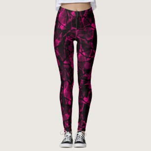 Abstract purple leggings
