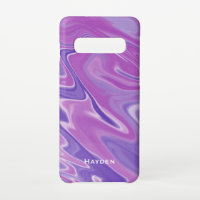 Abstract Purple Liquid Marble Personalised