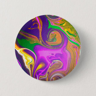 Abstract "Purple Monkey" Design pin/ 2 Inch Round Button