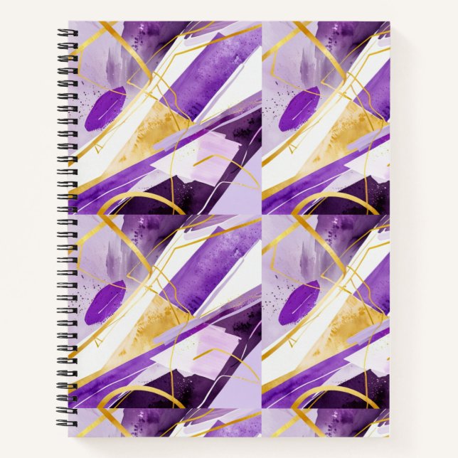 Abstract purple  notebook (Front)