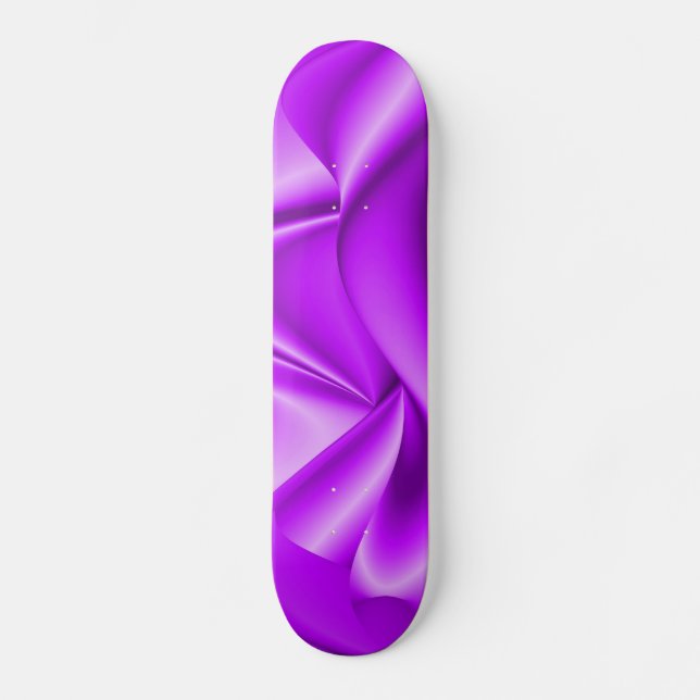 Abstract purple pink Rainbow Skateboard (Front)