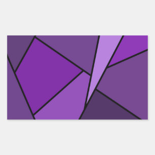 Abstract Purple Polygons Sticker