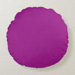Abstract purple Solid Plain Color Round Pillow<br><div class="desc">Abstract purple
#a01b8c

Design Note: For custom requests,  message me at daed.halabi@gmail.com. 😊</div>