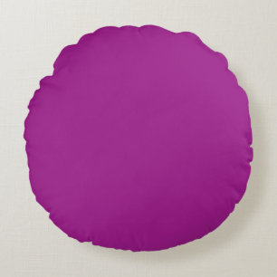 Abstract purple Solid Plain Color Round Pillow