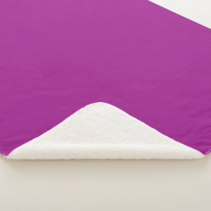 Abstract purple Solid Plain Color Sherpa Blanket