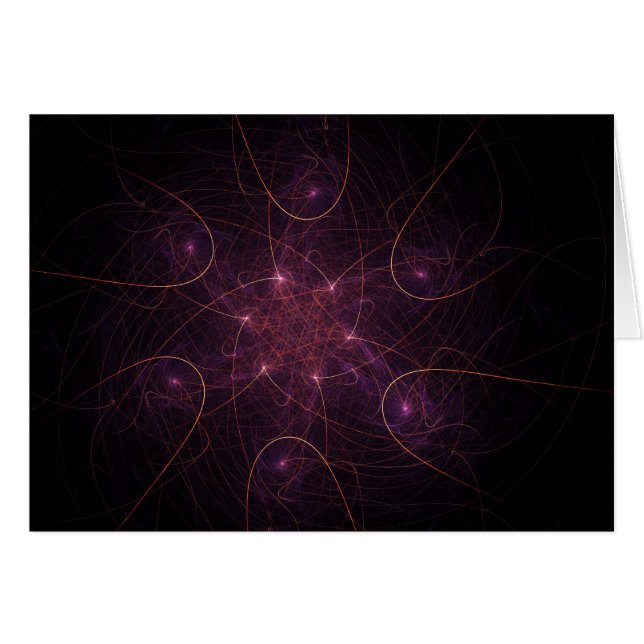 Abstract Purple Stellar Flower (Front Horizontal)