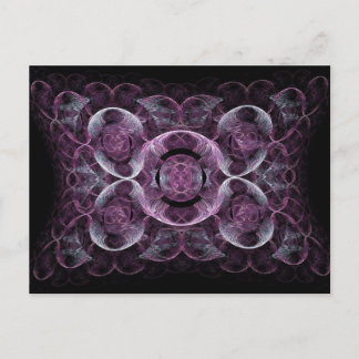 Abstract Purple Swirls Fractal Art Design Gifts Postcard