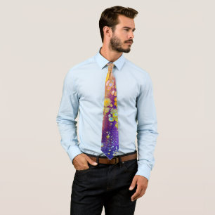 Abstract Purple Tie