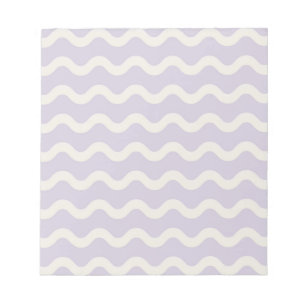Abstract Purple Wavy Stripe Minimalist Stationery  Notepad