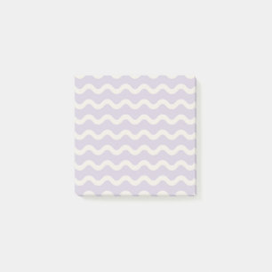 Abstract Purple Wavy Stripe Modern Minimalist  Post-it Notes