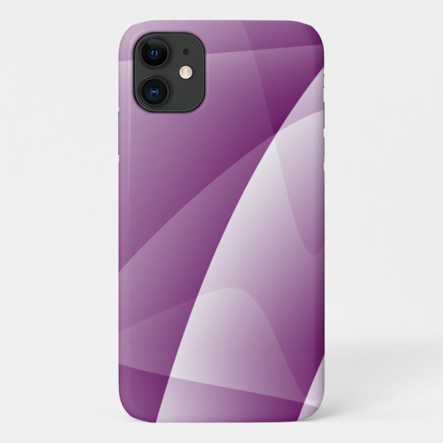 Abstract Purple White Ombre Case-Mate iPhone Case (Back)