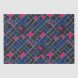 Abstract puzzles pieces elements patchwork geometr tissue paper