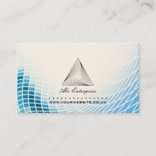 Abstract Pyramid Logo Business Card