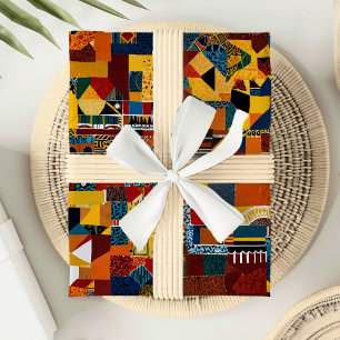 Abstract Quilt Patchwork Gift for African American Wrapping Paper