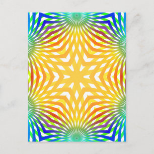 Abstract Radial Lines: Postcard