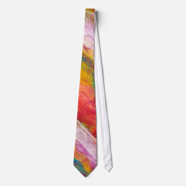 Abstract Radial Pastel Pattern #2 Tie (Front)