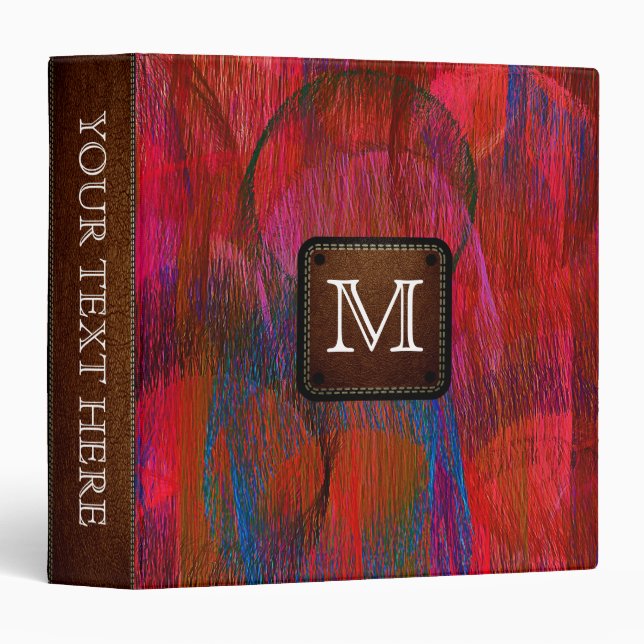 Abstract Radial Pastel Pattern Binder (Front/Spine)